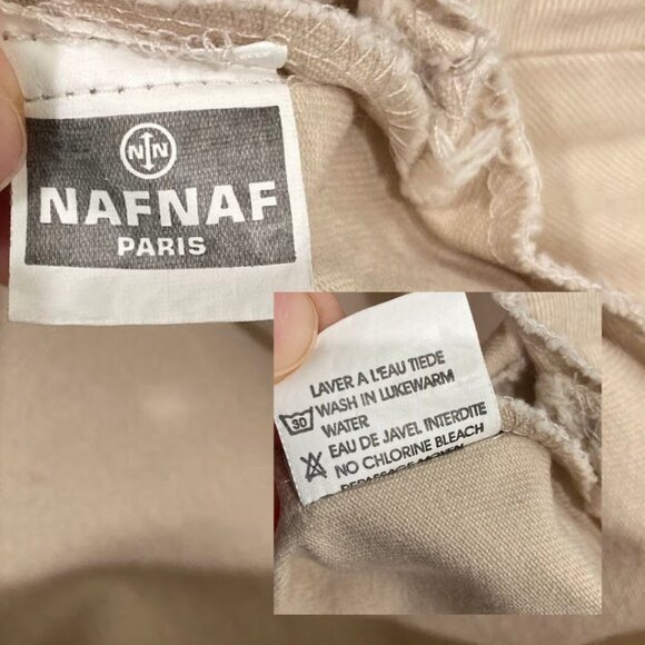 Naf Naf Paris Beige A-Line Mini Skirt - Picture 11 of 13